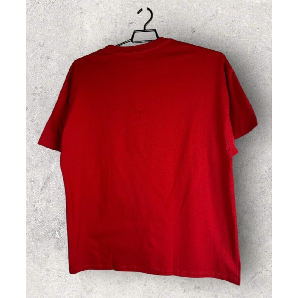✨2/$20 Hanes Beefy-T Relaxed Fit Pocket Tee Chili Pepper Red Shirt Men's Size XL - Picture 3 of 14